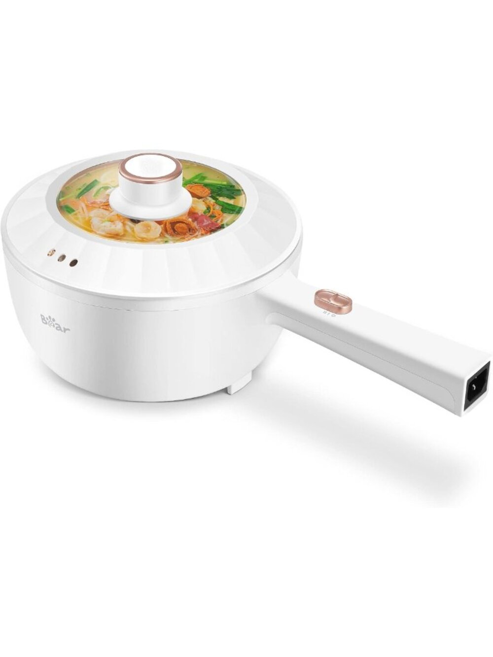 2L Electric Hot Pot - 1000W Nonstick, Adjustable Power, Perfect for Cooking